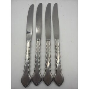 Set of 4 Oneida CELLO Dinner Knives 9" Community Stainles